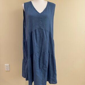 Rosemarine Sleeveless Blue Dress Size L